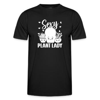 jardinier paysagiste jardinier filles - plante sexy - T-shirt sport Homme - noir - Devant - AI Model Male 178 dark (178cm)