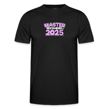 Master 2025 Diplôme de Master Graduation - T-shirt sport Homme - noir - Devant - AI Model Male 178 dark (178cm)