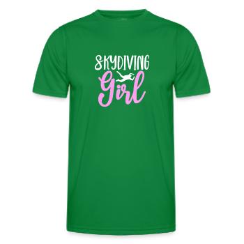 Skydive Skydiver Skydiving Fallschirm Geschenk - Männer Funktions-T-Shirt - Kelly Green - Vorne - AI Model Male 178 dark (178cm)