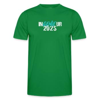Ingenieur Genie Ingenieurabschluss Sponsion 2025 - Männer Funktions-T-Shirt - Kelly Green - Vorne - AI Model Male 178 dark (178cm)