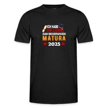Matura 2025 Maturareise Maturafeier Maturant - Männer Funktions-T-Shirt - Schwarz - Vorne - AI Model Male 178 dark (178cm)