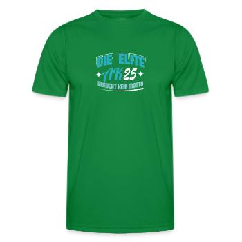 Graduating class 2025 Graduation from high school Matura - Men's Functional T-Shirt - kelly green - Front - AI Model Male 178 dark (178cm)