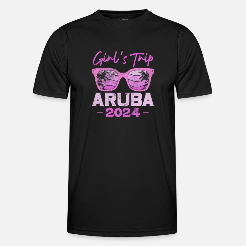 Aruba - Männer Funktions-T-Shirt - Schwarz