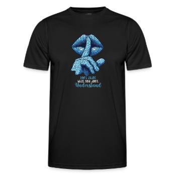 Autismus - Männer Funktions-T-Shirt - Schwarz - Vorne - AI Model Male 178 dark (178cm)