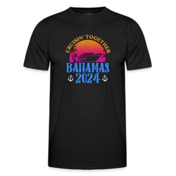 Bahamas Karibik Insel Atlantik Sommer Geschenk - Männer Funktions-T-Shirt - Schwarz - Vorne - AI Model Male 178 dark (178cm)