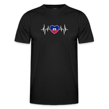 Vacances Haïti Caraïbes - T-shirt sport Homme - noir - Devant - AI Model Male 178 dark (178cm)