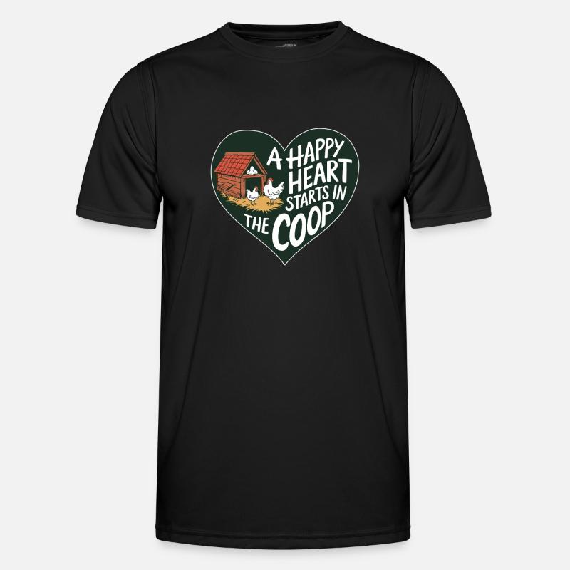 Chicken Chickens - Men's Functional T-Shirt - black
