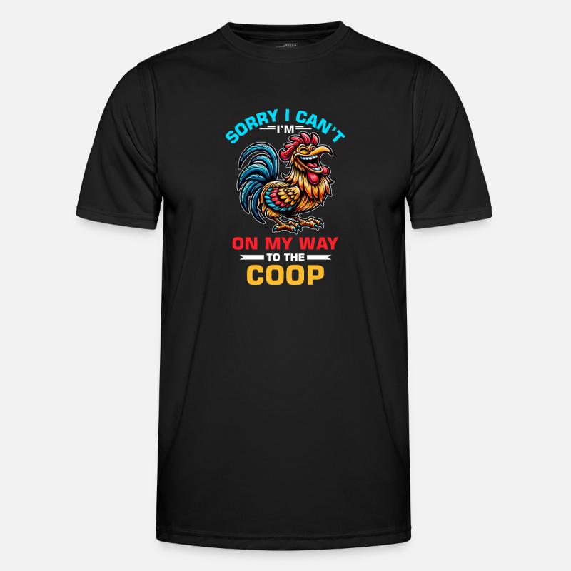 Chicken Chickens - Men's Functional T-Shirt - black