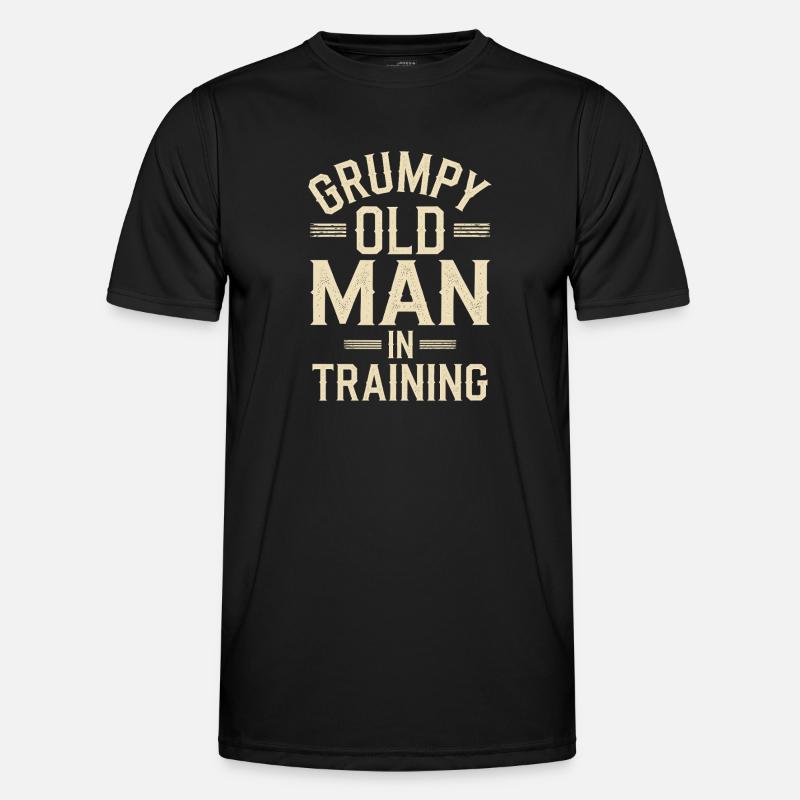 Grumpy Old Man Grumpy - Men's Functional T-Shirt - black