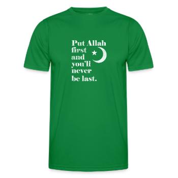 Muslim - Men's Functional T-Shirt - kelly green - Front - AI Model Male 178 dark (178cm)