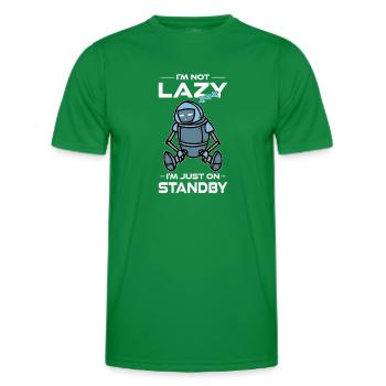 Ai Robotique Geek Tech Humour Robot - T-shirt sport Homme - vert - Devant - AI Model Male 178 dark (178cm)