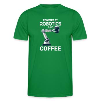 Ai Robotique Geek Tech Humour Robot - T-shirt sport Homme - vert - Devant - AI Model Male 178 dark (178cm)