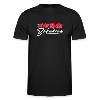 Bahamas Caribbean Island Atlantic Summer Gift - Men's Functional T-Shirt - black - Front - AI Model Male 178 dark (178cm)