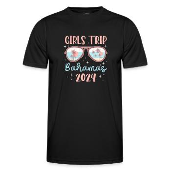 Bahamas Caribbean Island Atlantic Summer Gift - Men's Functional T-Shirt - black - Front - AI Model Male 178 dark (178cm)