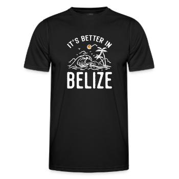 Belize Latino Belizean Belizean Maya Gift - Men's Functional T-Shirt - black - Front - AI Model Male 178 dark (178cm)