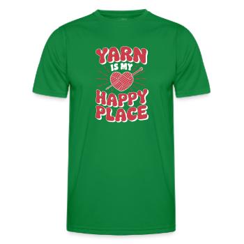 Häkeln - Männer Funktions-T-Shirt - Kelly Green - Vorne - AI Model Male 178 dark (178cm)