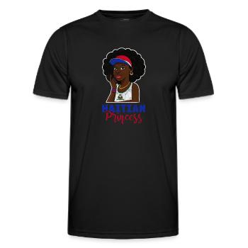 Haïti - T-shirt sport Homme - noir - Devant - AI Model Male 178 dark (178cm)
