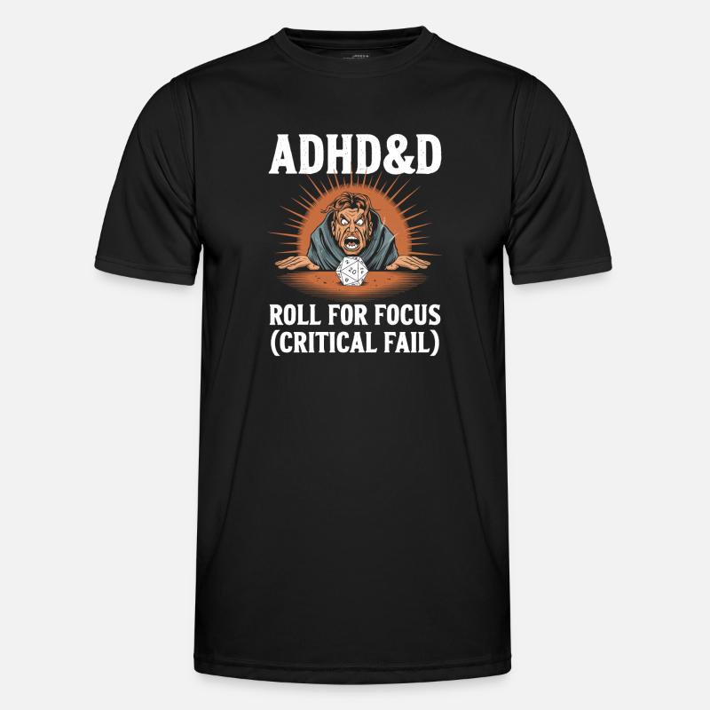Adhd RPG - Men's Functional T-Shirt - black