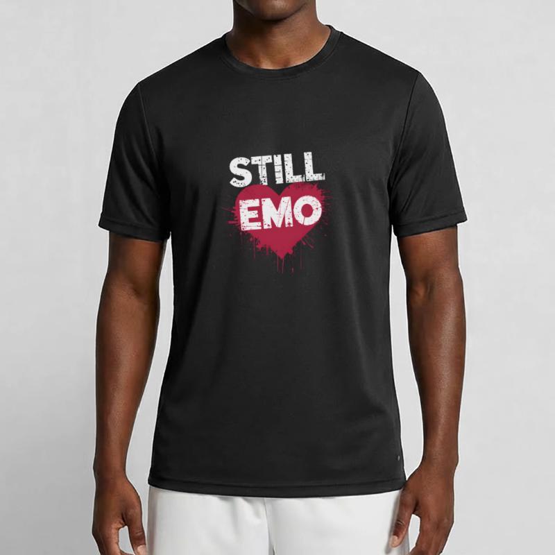 Still Emo! Emo Goth Alternative Männer Funktions-T-Shirt