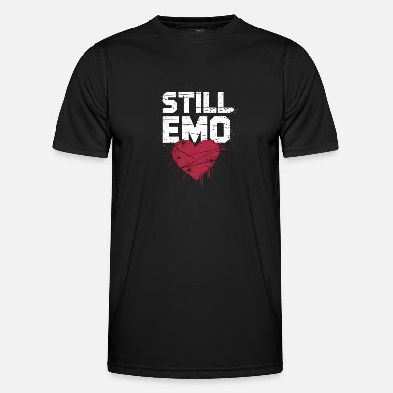 Still Emo! Emo Goth Alternative - Männer Funktions-T-Shirt - Schwarz