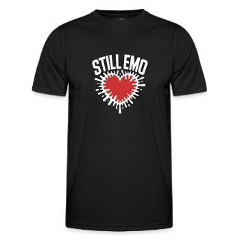 Toujours emo ! Esthétique alternative gothique emo - T-shirt sport Homme - noir - Devant - AI Model Male 178 dark (178cm)