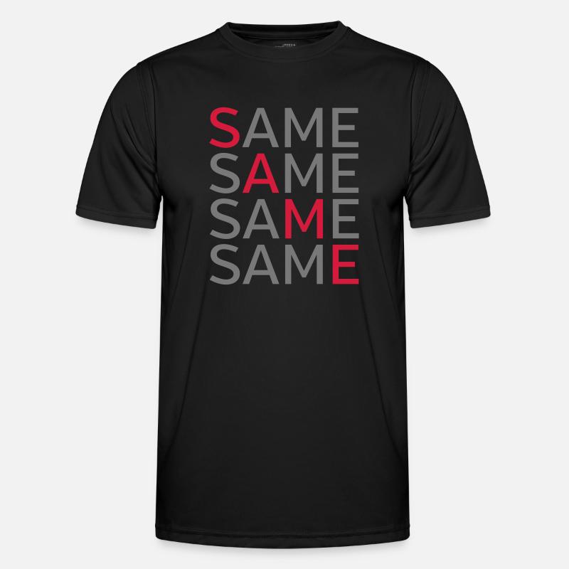 Same Same Same Same - Men's Functional T-Shirt - black