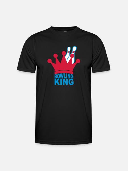 Bowling King - Men's Functional T-Shirt - black