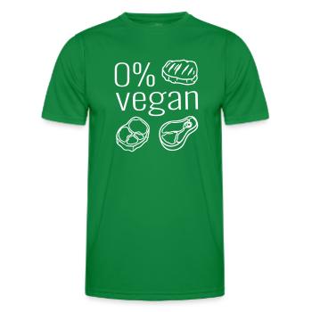 Fleischesser Fleischer Fleisch Steak Grillfleisch - Männer Funktions-T-Shirt - Kelly Green - Vorne - AI Model Male 178 dark (178cm)