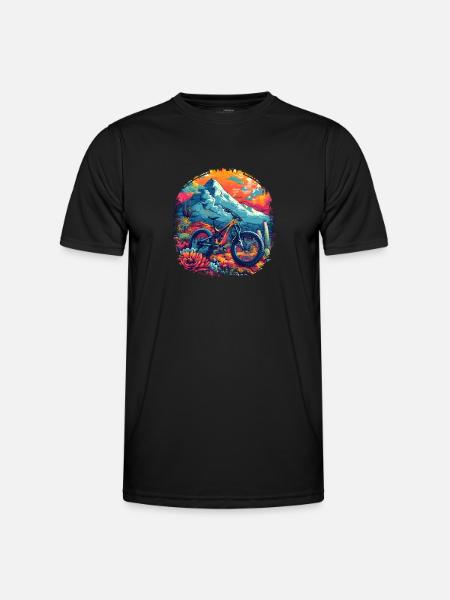 VTT Retrowave - T-shirt sport Homme - noir