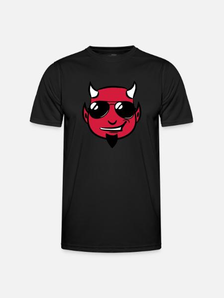 Devil deceitful goatee sunglasses - Men's Functional T-Shirt - black