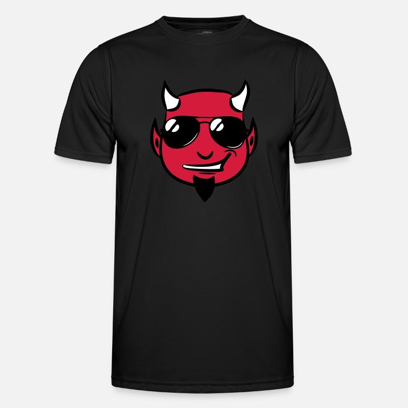 Devil deceitful goatee sunglasses - Men's Functional T-Shirt - black