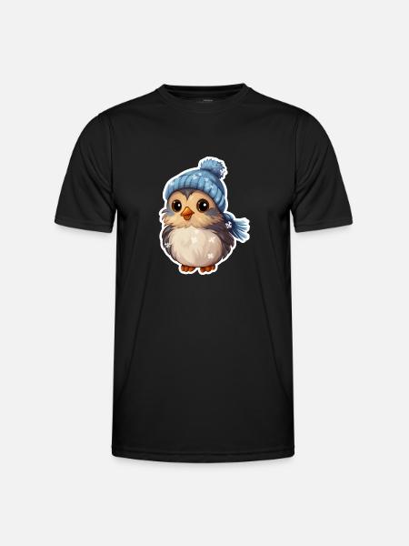 Winter Bird - Men's Functional T-Shirt - black