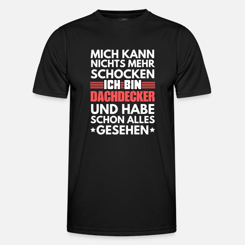 Non-shockable roofer - Men's Functional T-Shirt - black
