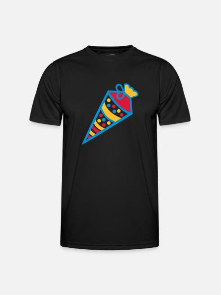 School cone - Men's Functional T-Shirt - black