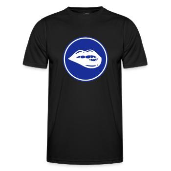 Lippen symbol - Männer Funktions-T-Shirt - Schwarz - Vorne - AI Model Male 178 dark (178cm)