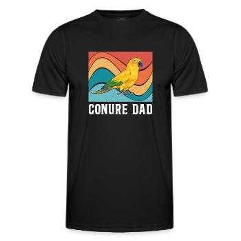 Parakeet Parrot Parakeet Bird - Men's Functional T-Shirt - black - Front - AI Model Male 178 dark (178cm)