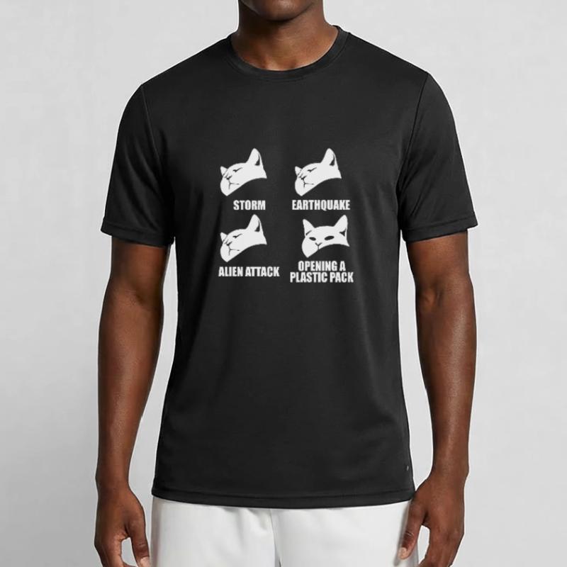Chat - perception sélective - dire T-shirt sport Homme