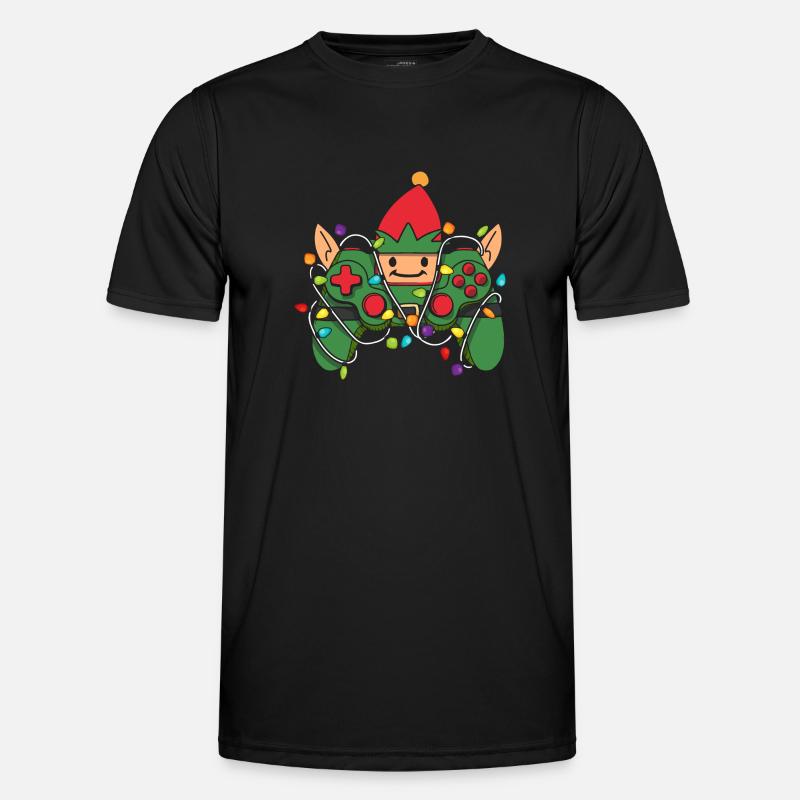 Christmas Gaming Controller - Men's Functional T-Shirt - black