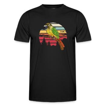 Molina Perruche Perroquet Perruche Oiseau Perruche - T-shirt sport Homme - noir - Devant - AI Model Male 178 dark (178cm)