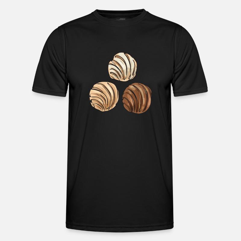 Concha Hispanic Mexican Pan Dulce - Men's Functional T-Shirt - black