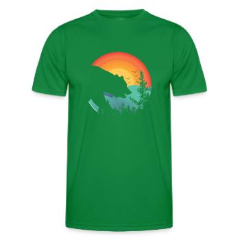 un Ours - T-shirt sport Homme - vert - Devant - AI Model Male 178 dark (178cm)