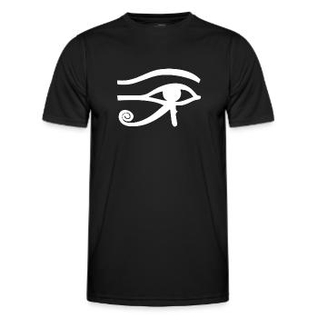 Ra's eye - Men's Functional T-Shirt - black - Front - AI Model Male 178 dark (178cm)