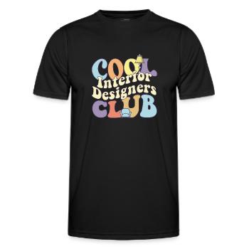 Cool Interior Designer Club Interior Design Squad - Männer Funktions-T-Shirt - Schwarz - Vorne - AI Model Male 178 dark (178cm)