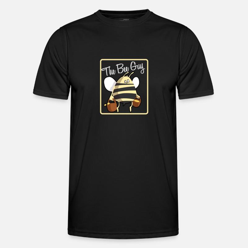 the bee guy - Männer Funktions-T-Shirt - Schwarz