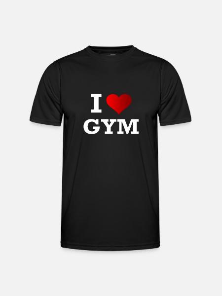 J'AIME GYM - T-shirt sport Homme - noir