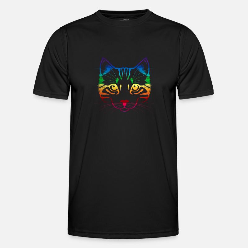 Cat rainbow LGBT Men's Functional T-Shirt
