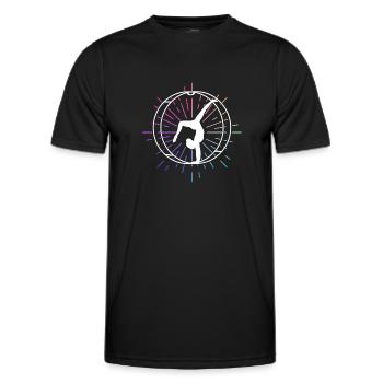 Rhönrad Turnen Rhönradturnen Rhönradturner Sport - T-shirt sport Homme - noir - Devant - AI Model Male 178 dark (178cm)
