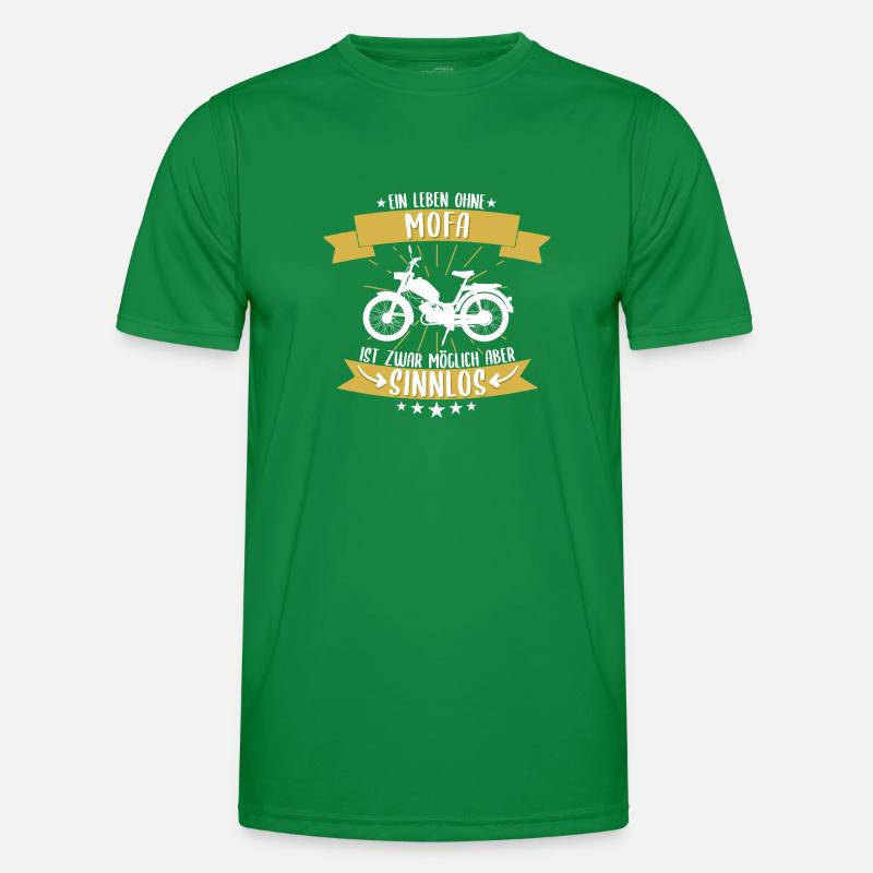 Mofa Moped Roller Motorrad Spruch Geschenk Männer Funktions-T-Shirt