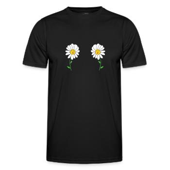 daisy - Men's Functional T-Shirt - black - Front - AI Model Male 178 dark (178cm)