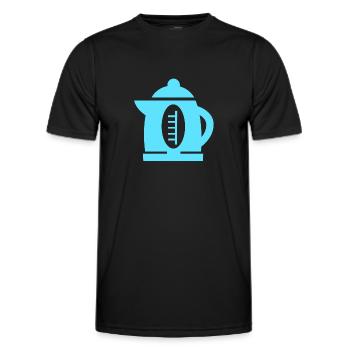 water heater - Men's Functional T-Shirt - black - Front - AI Model Male 178 dark (178cm)